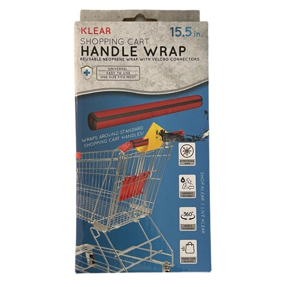 Klear Shopping Cart Handle Wrap Red Reusable Guard Cover New - Picture 6 of 6